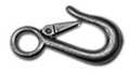 Safety Snap Hook w/ SS Spring Galvanized Drop Forged Steel  #2311F